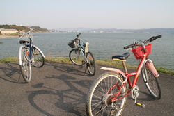 茶屋前橋付近③_宍道湖と松江遠景