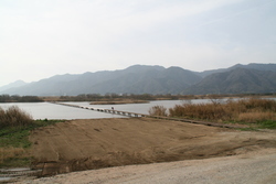 斐伊川にかかる小さな橋